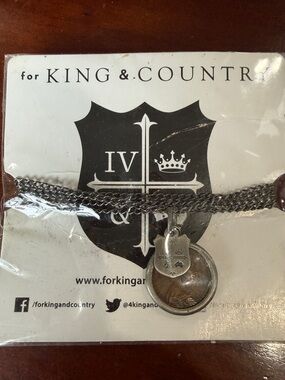 Silver Shield Pendant Necklace - For King & Country